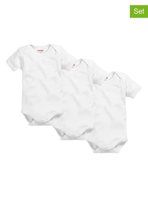 Playshoes Body (3 szt.) w kolorze białym rozmiar: 74/80