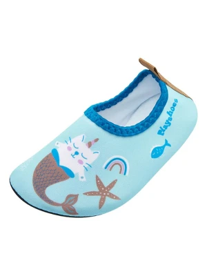 Playshoes Buty w kolorze błękitnym ze wzorem do chodzenia na boso rozmiar: 26/27