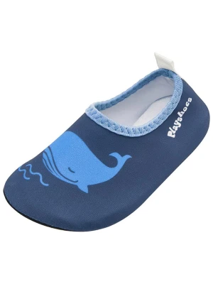 Playshoes Buty "Whale" w kolorze granatowym do chodzenia na boso rozmiar: 26 / 27