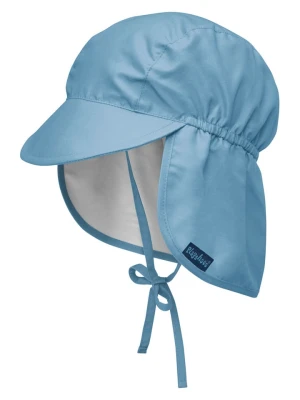 Playshoes Czapka w kolorze błękitnym z osłoną karku rozmiar: 53 cm