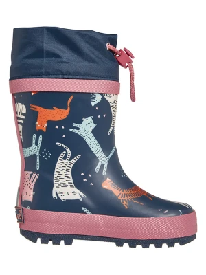 Playshoes Kalosze "Katzen" w kolorze niebieskim rozmiar: 26