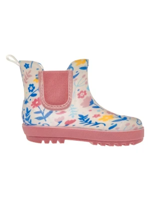 Playshoes Kalosze w kolorze jasnoróżowo-białym ze wzorem rozmiar: 25