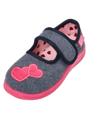 Playshoes Kapcie w kolorze granatowo-różowym rozmiar: 26/27