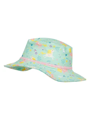 Playshoes Kapelusz przeciwsłoneczny w kolorze miętowym ze wzorem rozmiar: 55 cm