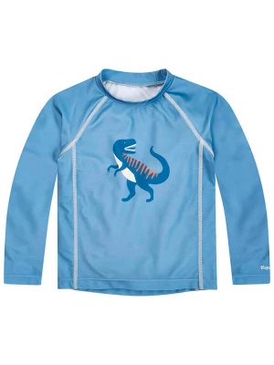 Playshoes Koszulka kąpielowa "Dino" w kolorze niebieskim rozmiar: 134/140