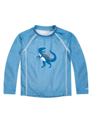 Playshoes Koszulka kąpielowa "Dino" w kolorze niebieskim rozmiar: 122/128