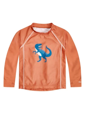 Playshoes Koszulka kąpielowa "Dino" w kolorze pomarańczowym rozmiar: 98/104