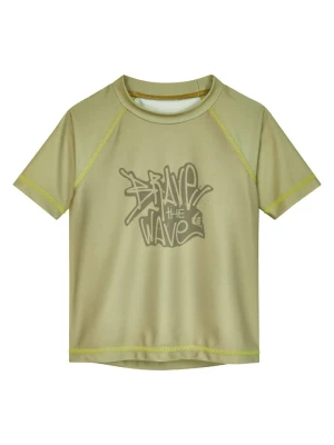 Playshoes Koszulka kąpielowa "Wave" w kolorze khaki rozmiar: 158/164