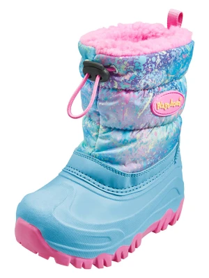 Playshoes Kozaki zimowe w kolorze różowo-błękitnym rozmiar: 20 / 21