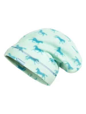 Playshoes Polarowa czapka beanie w kolorze turkusowym rozmiar: 49 cm