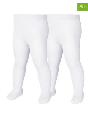 Playshoes Rajstopy (2 pary) w kolorze białym rozmiar: 98/104