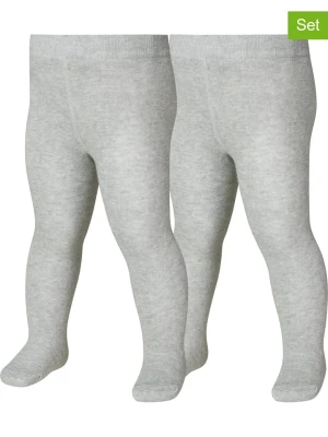 Playshoes Rajstopy termiczne (2 pary) w kolorze szarym rozmiar: 98/104