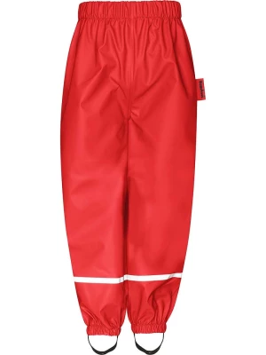 Playshoes Spodnie przeciwdeszczowe w kolorze czerwonym rozmiar: 86