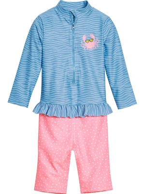Playshoes Strój kąpielowy w kolorze błękitno-jasnoróżowym rozmiar: 74 / 80