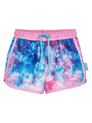 Playshoes Szorty kąpielowe "Batik" w kolorze jasnoróżowo-niebieskim rozmiar: 110 / 116