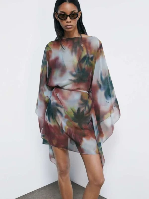 Plażowy kaftan z nadrukiem Summer Faded Patrizia Pepe