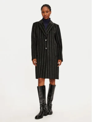 Please Płaszcz przejściowy K0GECU3000 Czarny Regular Fit