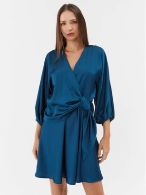 Please Sukienka koktajlowa A1UYAP7000 Turkusowy Regular Fit