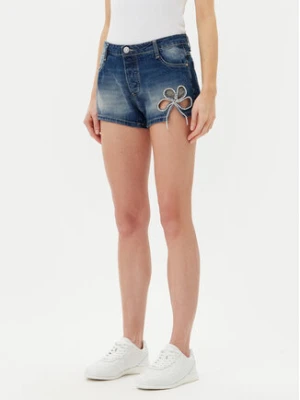 Please Szorty jeansowe D0IEEH0W6G Niebieski Regular Fit