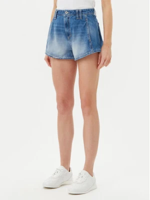Please Szorty jeansowe D0KDEH0W7S Niebieski Regular Fit