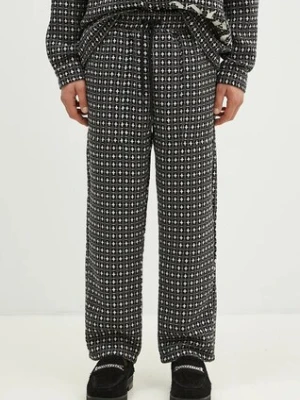 PLEASURES spodnie z domieszką wełny Cross Easy Pants
