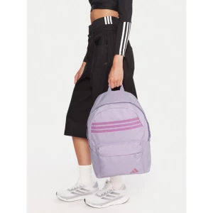 Plecak adidas Classic 3-Stripes Horizontal JZ3322 Fioletowy