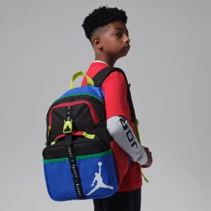 Plecak Air Jordan dla dużych dzieci (18 l) i torba śniadaniowa (3 l) - Czerń