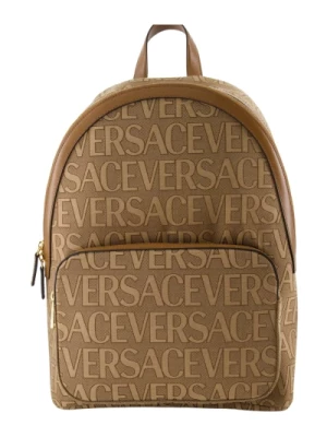 Plecak Allover z Zamykaniem na Zamek Versace