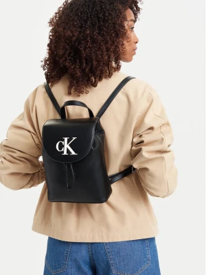 Plecak Calvin Klein Bold Ck Flap Mini Backpack LV04F3893G Czarny
