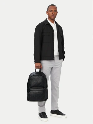 Plecak Calvin Klein Emblem Aop Deboss Round Backpack LV04D3560G Czarny