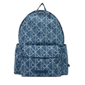 Plecak Calvin Klein Emblem Aop Denim Round Backpack LV04D3429G Niebieski
