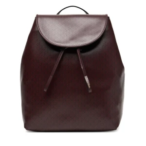 Plecak Calvin Klein Emblem Aop Flap Backpack LV04F3271G Bordowy