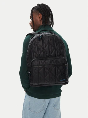 Plecak Calvin Klein Emblem Aop Puffer Backpack LV04D3474G Czarny