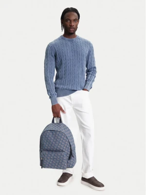 Plecak Calvin Klein Jeans Unstructured Monogram Backpack 4 LV04G3116G Niebieski