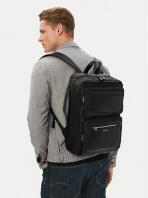 Plecak Calvin Klein Ssnl Raised Logo Double Pocket B LV04D3498G Czarny