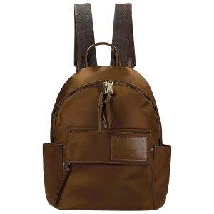 Mały brązowy plecak damski relaks r 90010-12