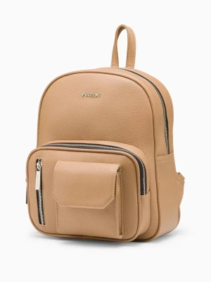 Plecak damski z kieszeniami beżowy  Puccini