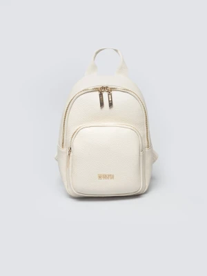 Plecak damski ze skóry ekologicznej kremowy Sanrini 103 BIG STAR