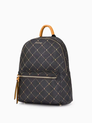 Plecak damski ze skóry ekologicznej wzór monogram  Puccini