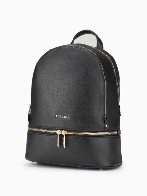 Plecak dwukomorowy ze skóry ekologicznej  Puccini