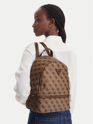 Plecak Guess Adrian Logo Travel TWNB21 68030 Brązowy