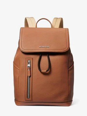 Zdjęcie produktu Plecak Hudson z groszkowej skóry w stylu utility Michael Kors BRĄZOWY (Brązowy)
