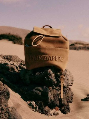 Plecak IM(PERFECTION) z zamszu PATRIZIA PEPE