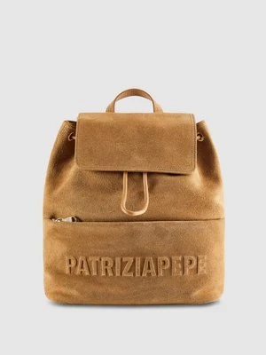 Plecak IM(PERFECTION) z zamszu PATRIZIA PEPE