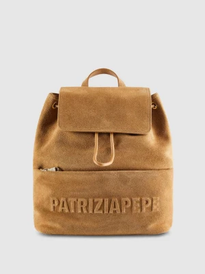 Plecak IM(PERFECTION) z zamszu PATRIZIA PEPE