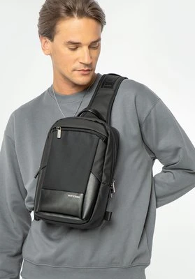 Plecak męski na jedno ramię czarny Wittchen