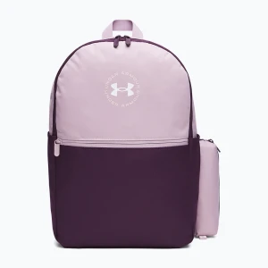 Plecak miejski Under Armour Essential Printed Backpack mauve pink / purple echo / white