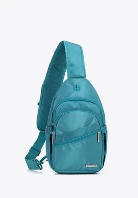 Plecak na jedno ramię z poliestru morski Wittchen