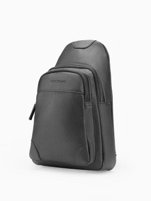 Plecak na jedno ramię ze skóry ekologicznej Puccini