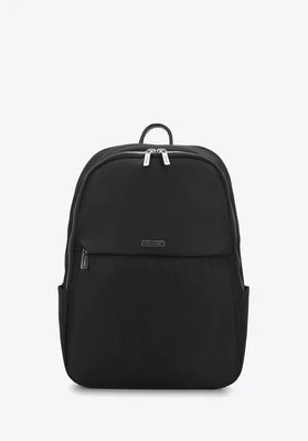 Plecak na laptopa 13”/14” ze srebrnym suwakiem czarny Wittchen